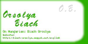 orsolya biach business card